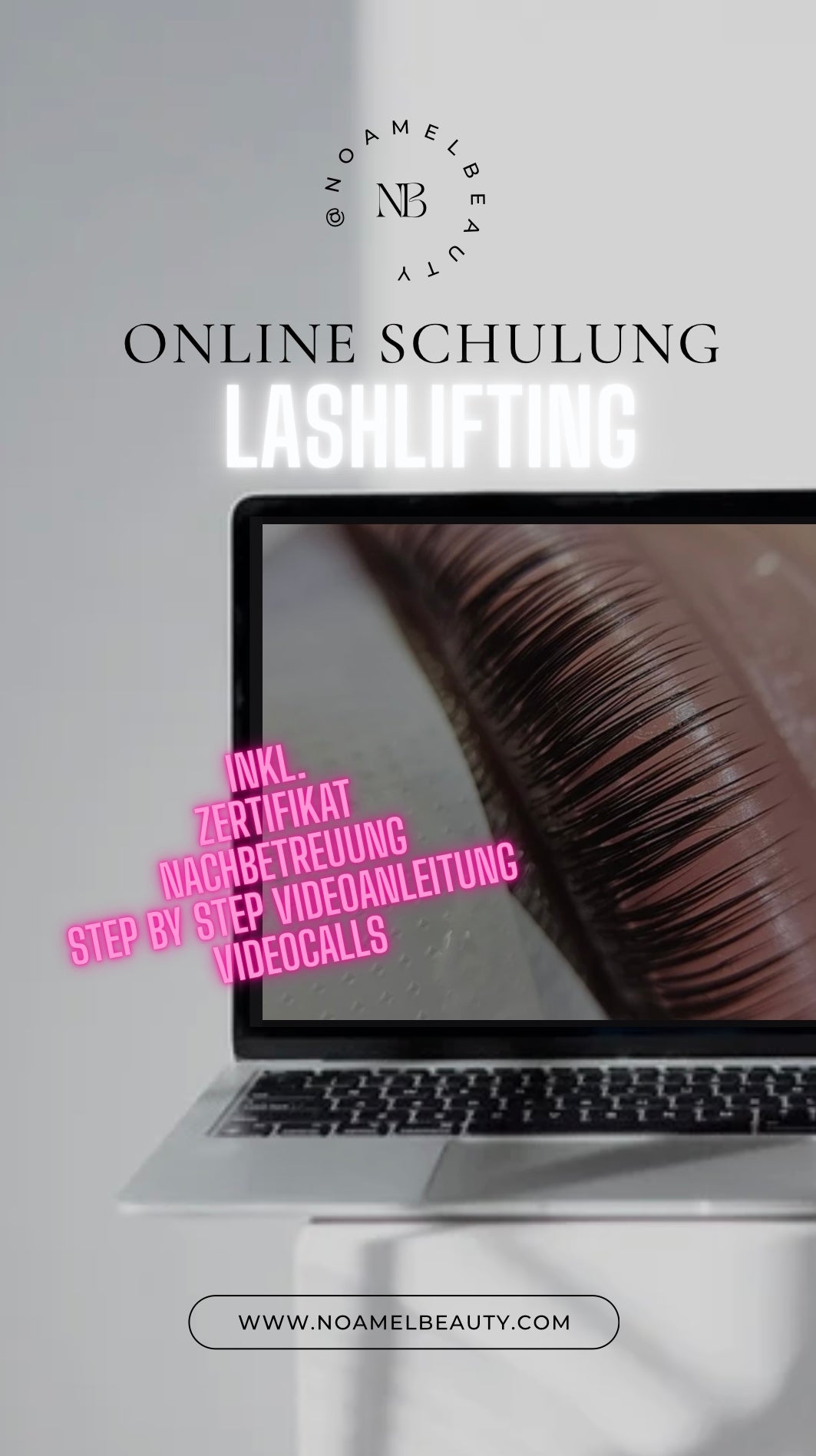 Online Lashlifting Schulung